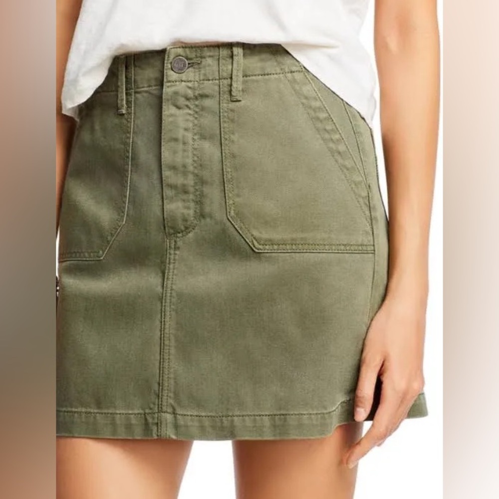PAIGE Mayslie Twill Skirt